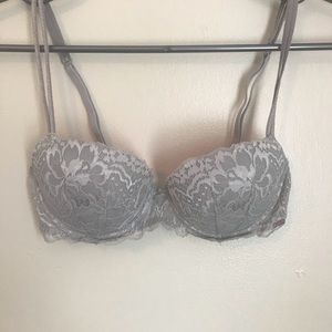 PINK silver/gray multiway Bra 32C